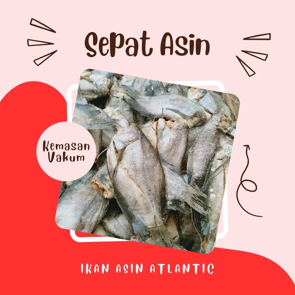 Ikan Asin Sepat Tembakang 100-500 Gram Kemasan Vakum Kering