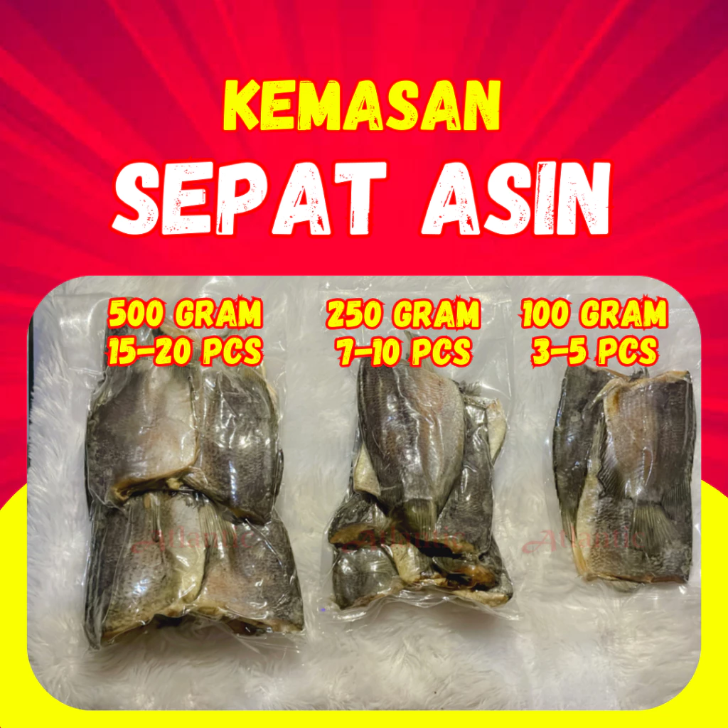 Ikan Asin Sepat Tembakang 100-500 Gram Kemasan Vakum Kering 2